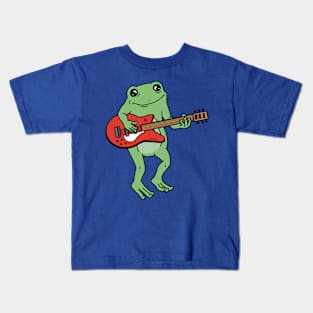 Electric Guitar Frog Kids T-Shirt